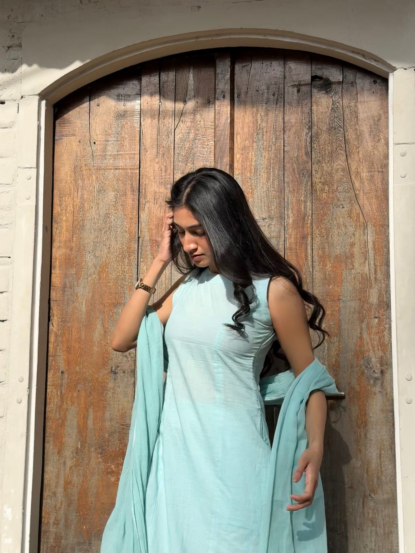 Sunlit Powder Blue Suit Set