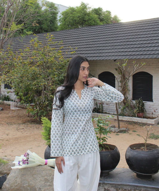 Bare Bloom Printed Suit Set