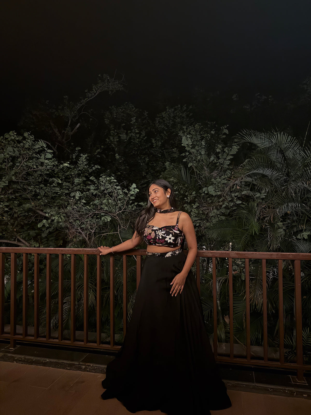 Midnight Muse- Black Intricately Embellished Lehenga Set