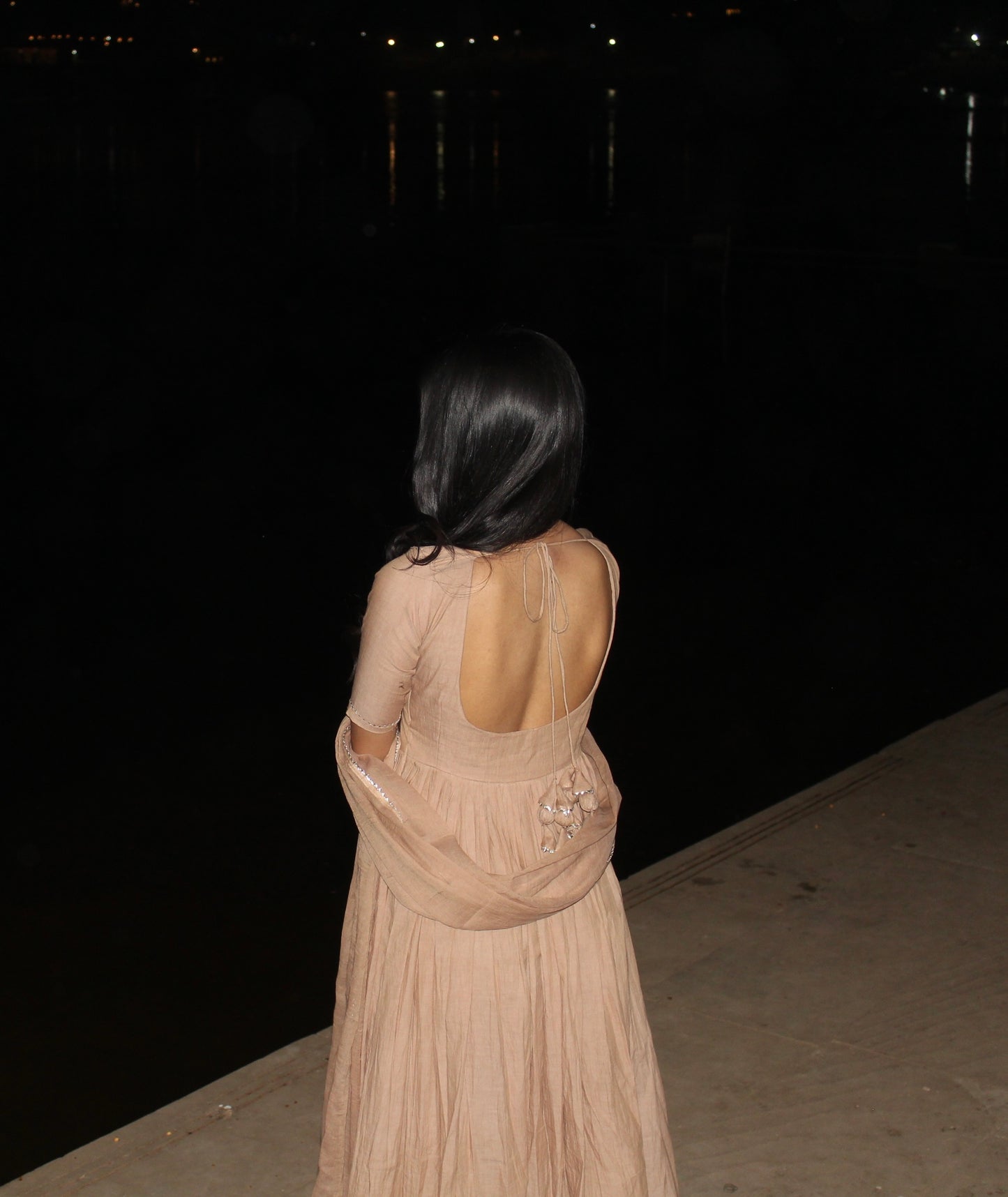 Pastel Sand Cotton Suit Set