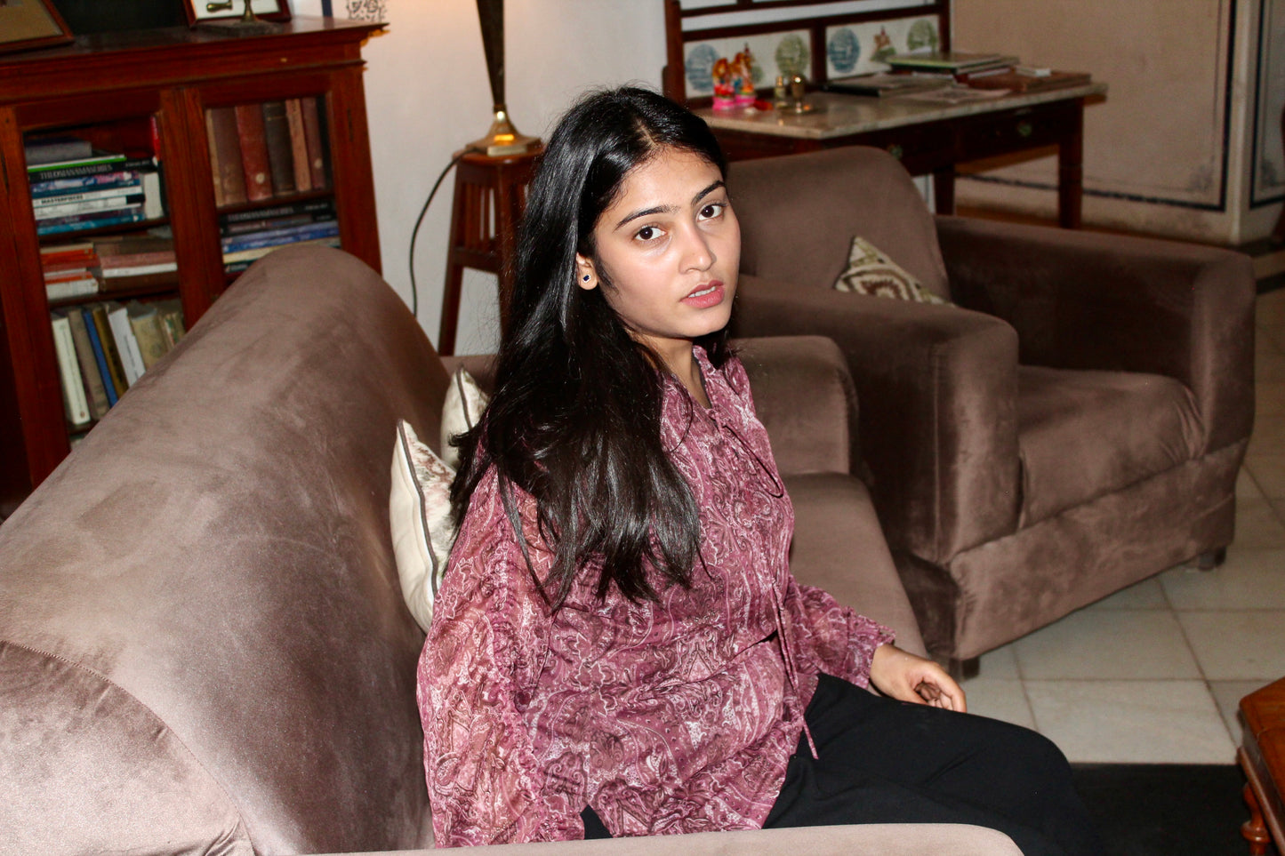 Maroon Muse Flared Kurti