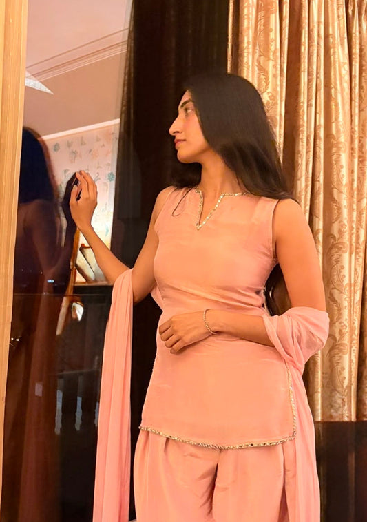 Blush Pink Farsi Suit Set