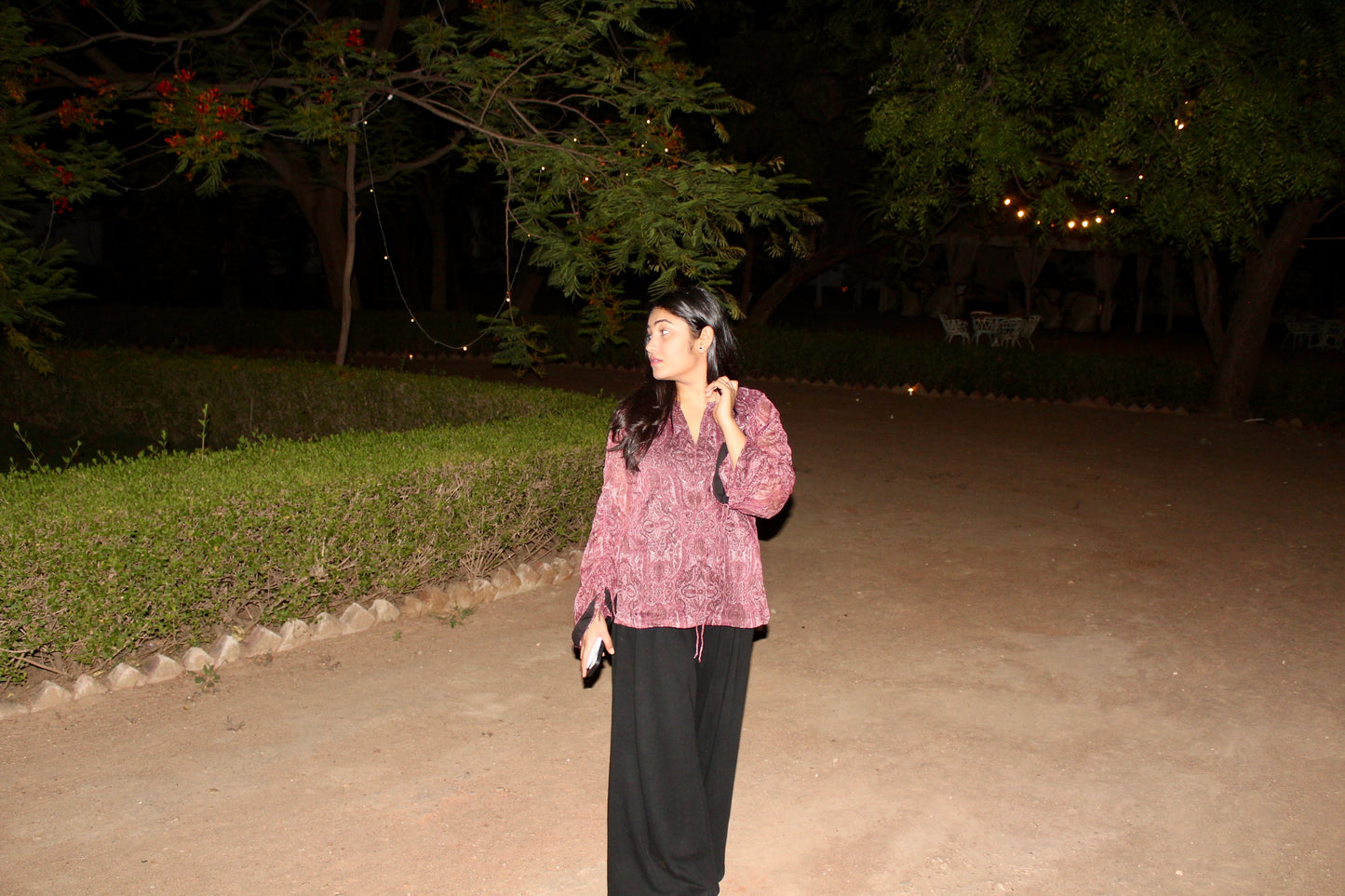 Maroon Muse Flared Kurti