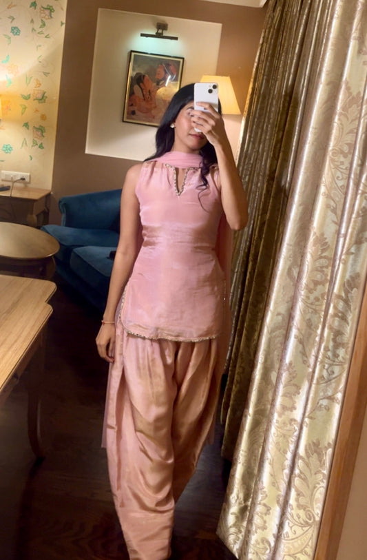 Blush Pink Farsi Suit Set
