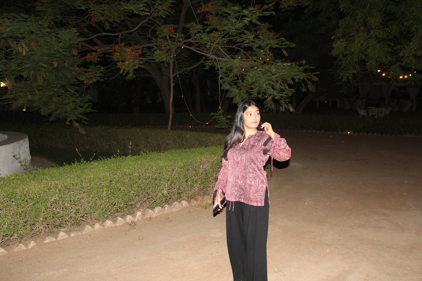 Maroon Muse Flared Kurti