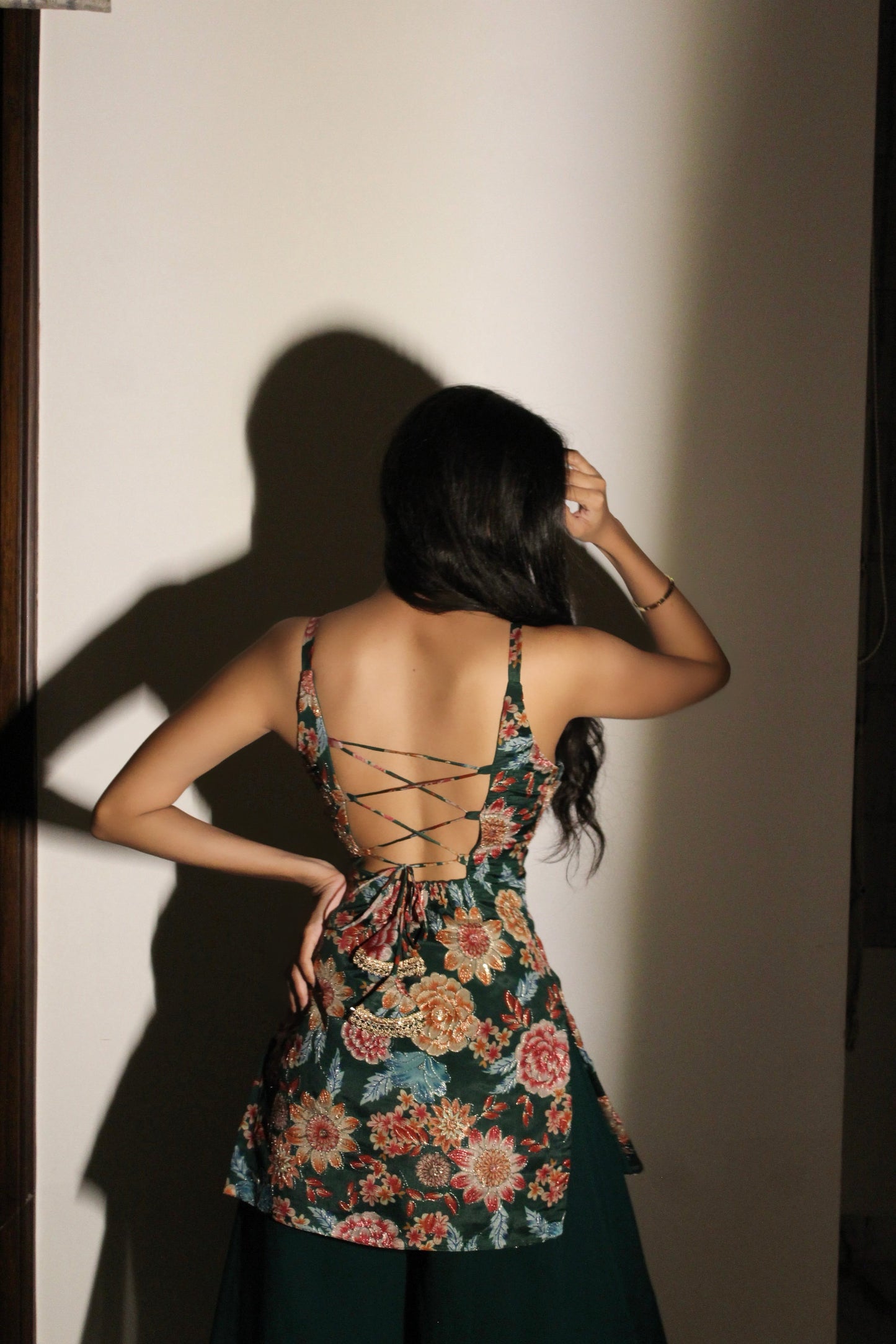 Panna - flora georgette set