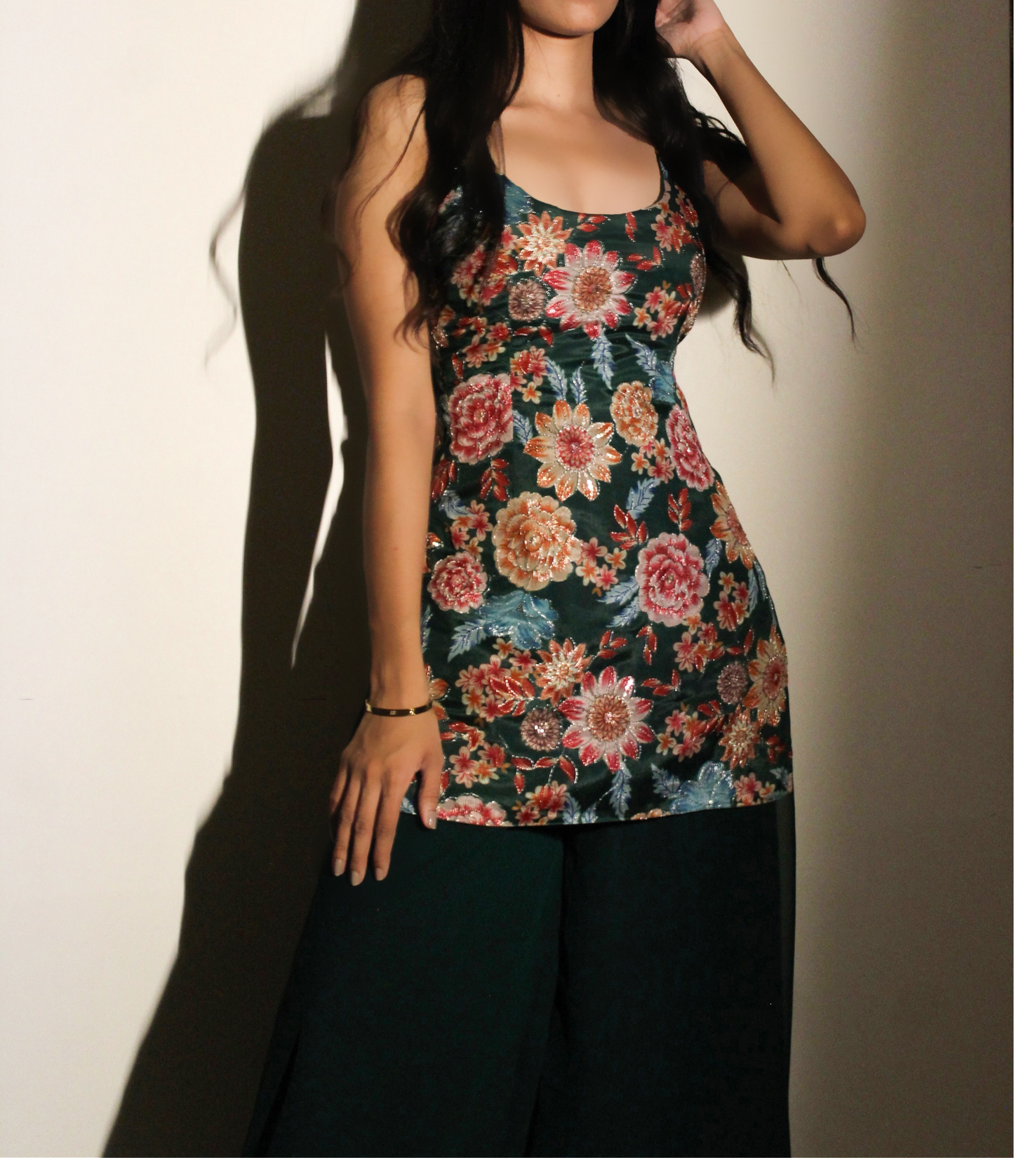 Panna - flora georgette set